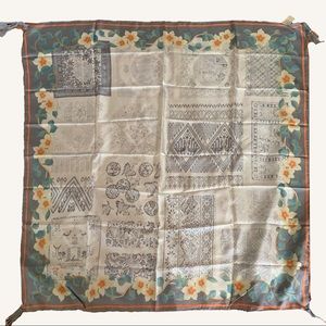 Johnny Was Jade Silk Scarf